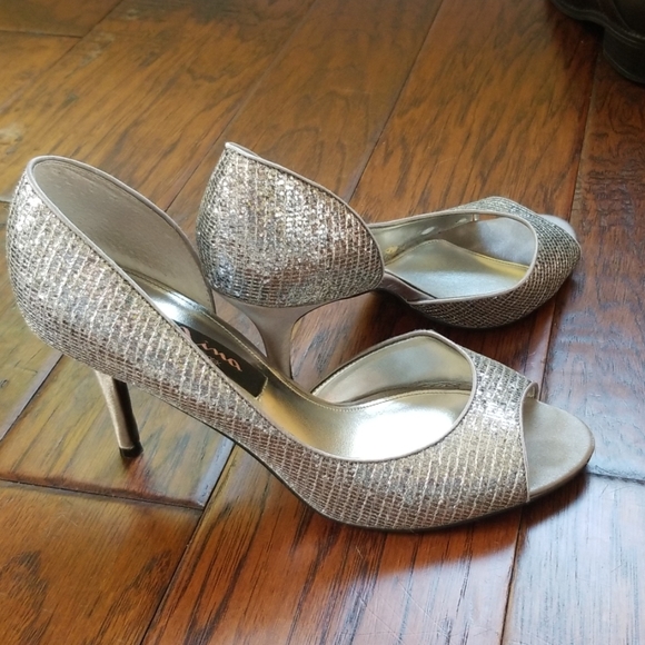 Nina Shoes | Nina New York Silver Heels 